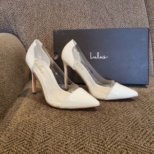 Lulus Salema White Patent High Heels